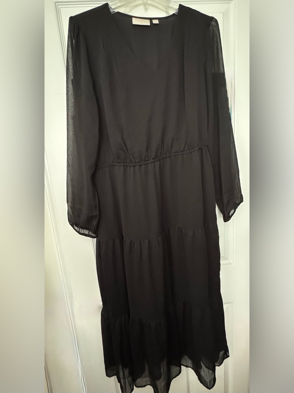 NWOT Bell Boho Women’s Black Tiered Long Sleeve Dress